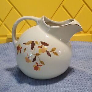 HALL Jewel Tea Autumn Leaf Pitcher – Ball Jug Ice Lip MCM  Stunner Grandmacore